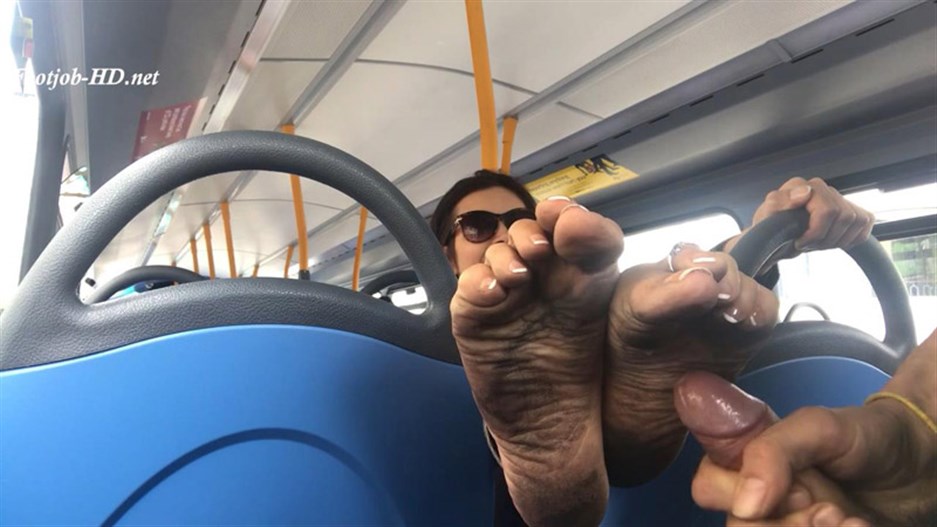 Bus Ride With Black Soles And Cumshot Feetwonders Feet Porn Video
